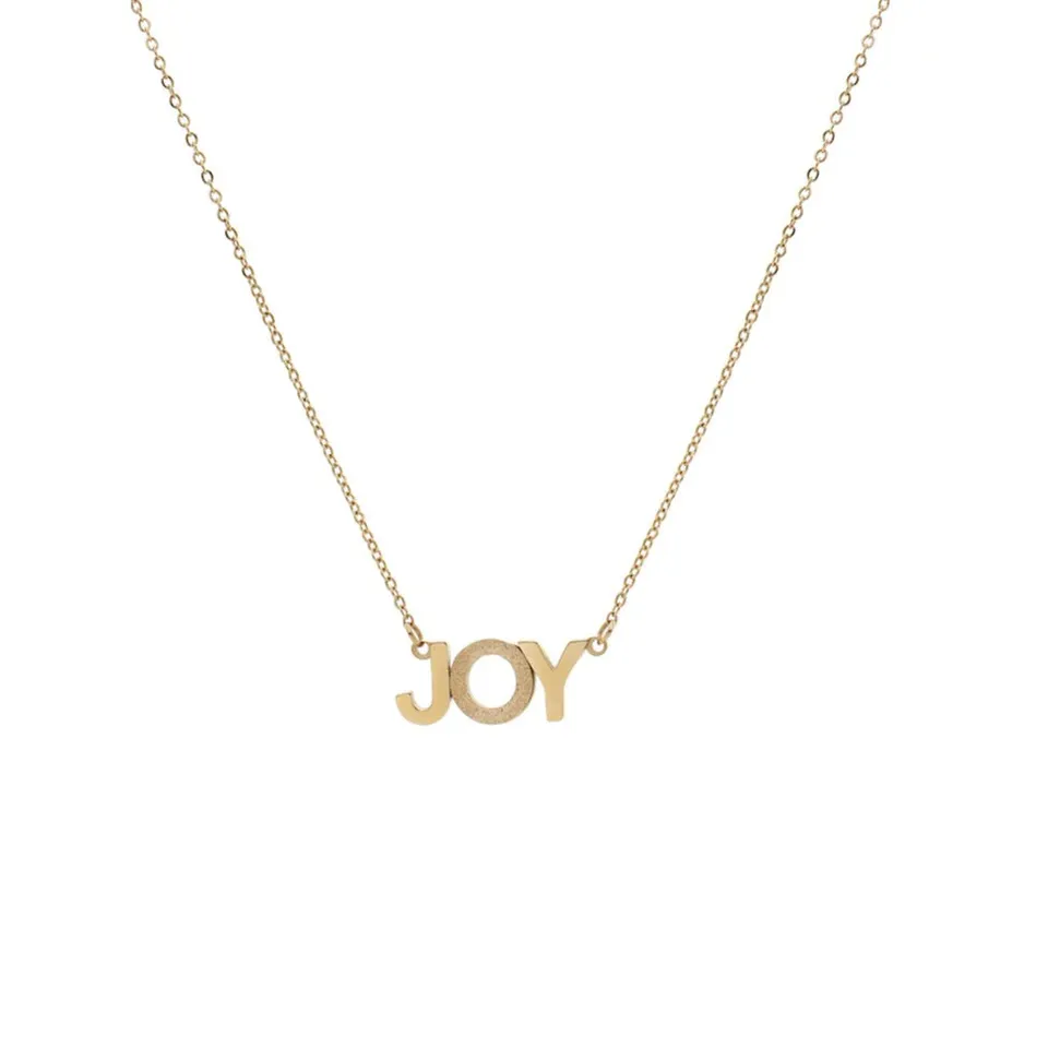 Joy by Corrine Smith JOY Halskette Gold 45 cm Schriftzug