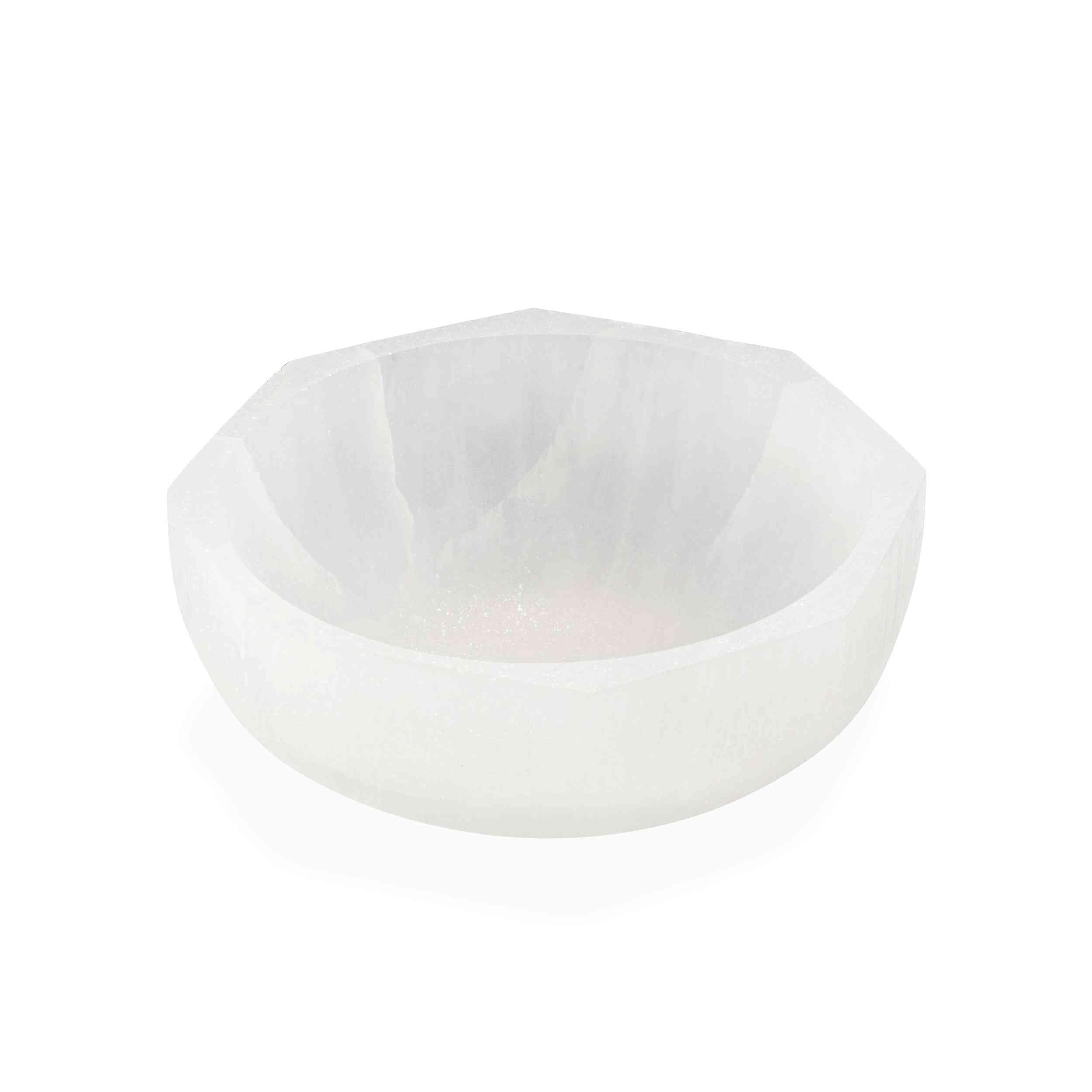NKlaus Healing Crystals Selenit-Schale 10x10 cm Achteck