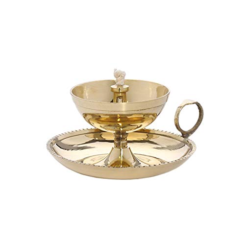 NKlaus Candle Holder Öllampe Messing Gold groß