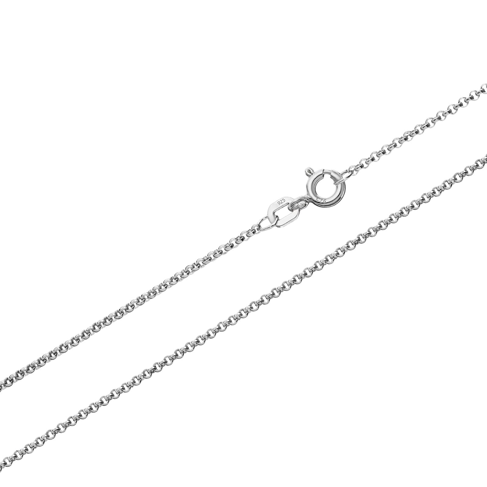 NKlaus Erbskette 925 Silber Kette 38 cm 1,5 mm massiv