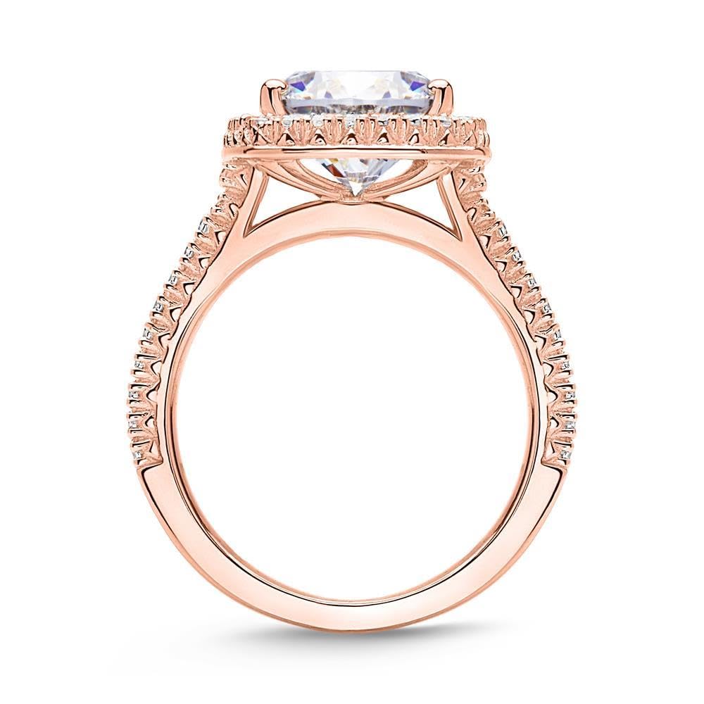 JEWLIX Verlobungsring 925 Silber rosévergoldet Zirkonia 50mm