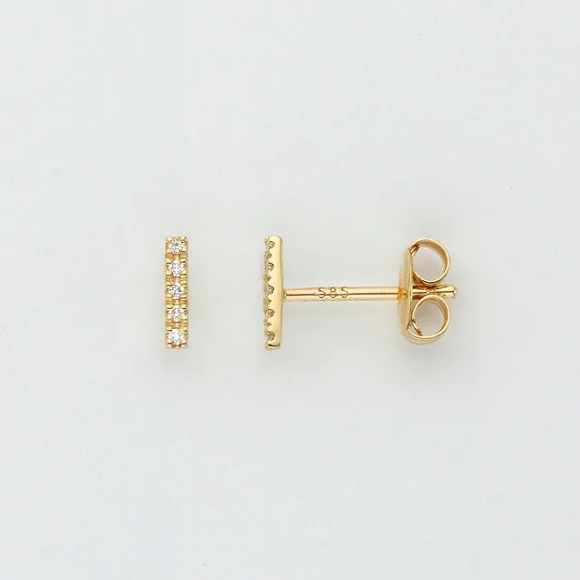 Eugen Rühle Ohrstecker Stäbchen Brillant 0,03ct 590 Weißgold