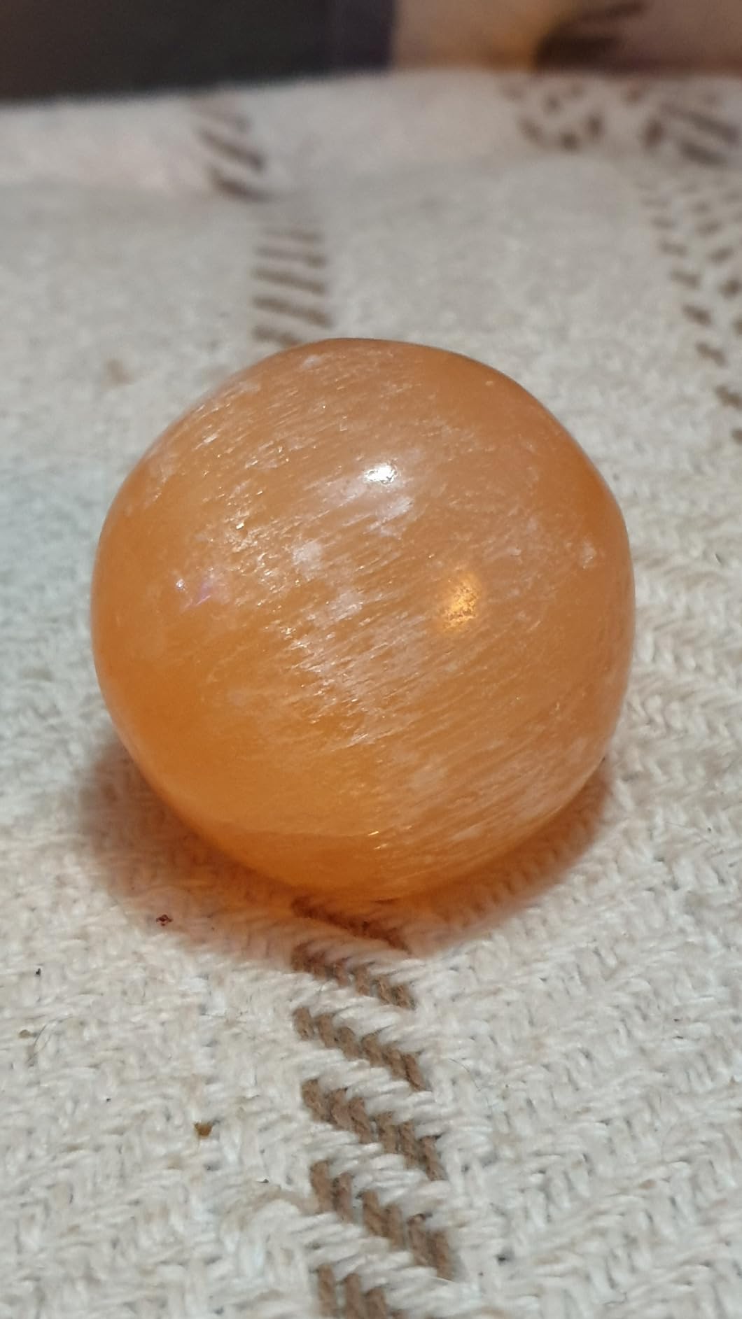 NKlaus Healing Crystals Selenit-Kugel 4cm Orange