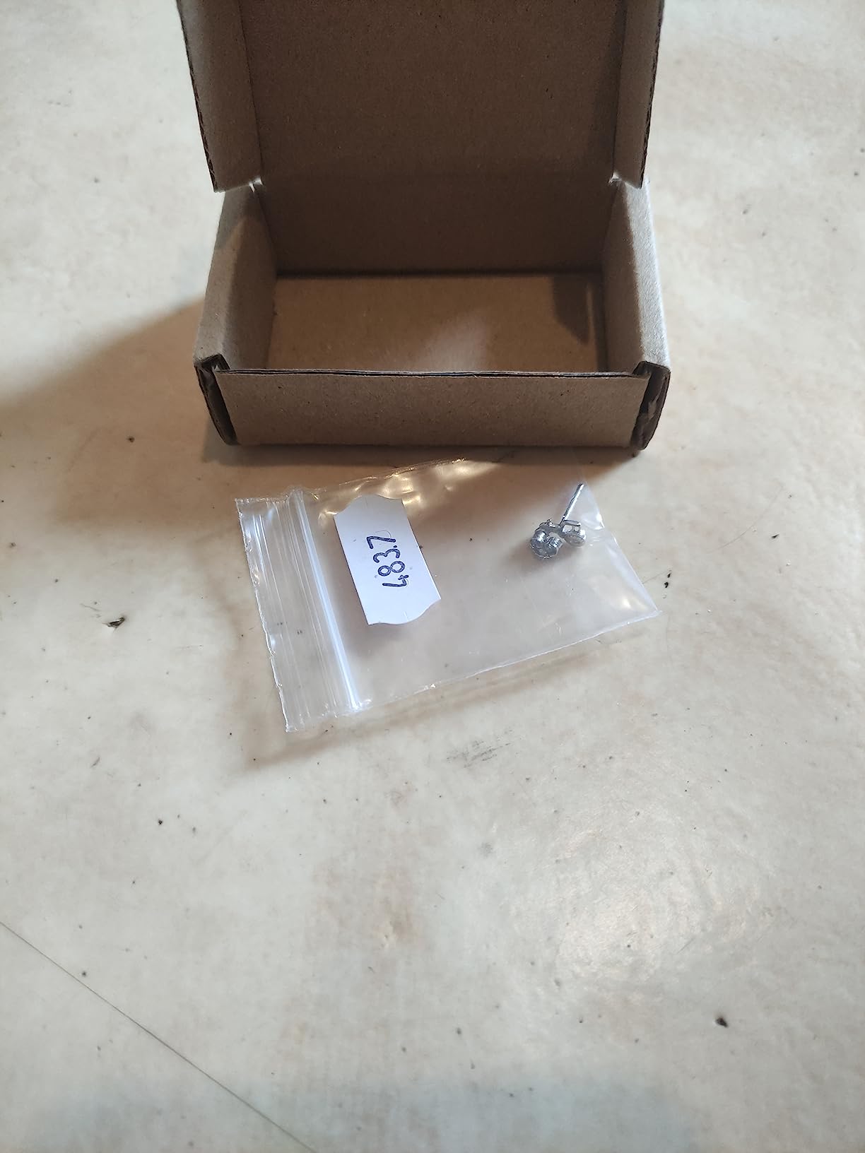 NKlaus Traktor Ohrstecker Gelbgold Silber 8x5mm