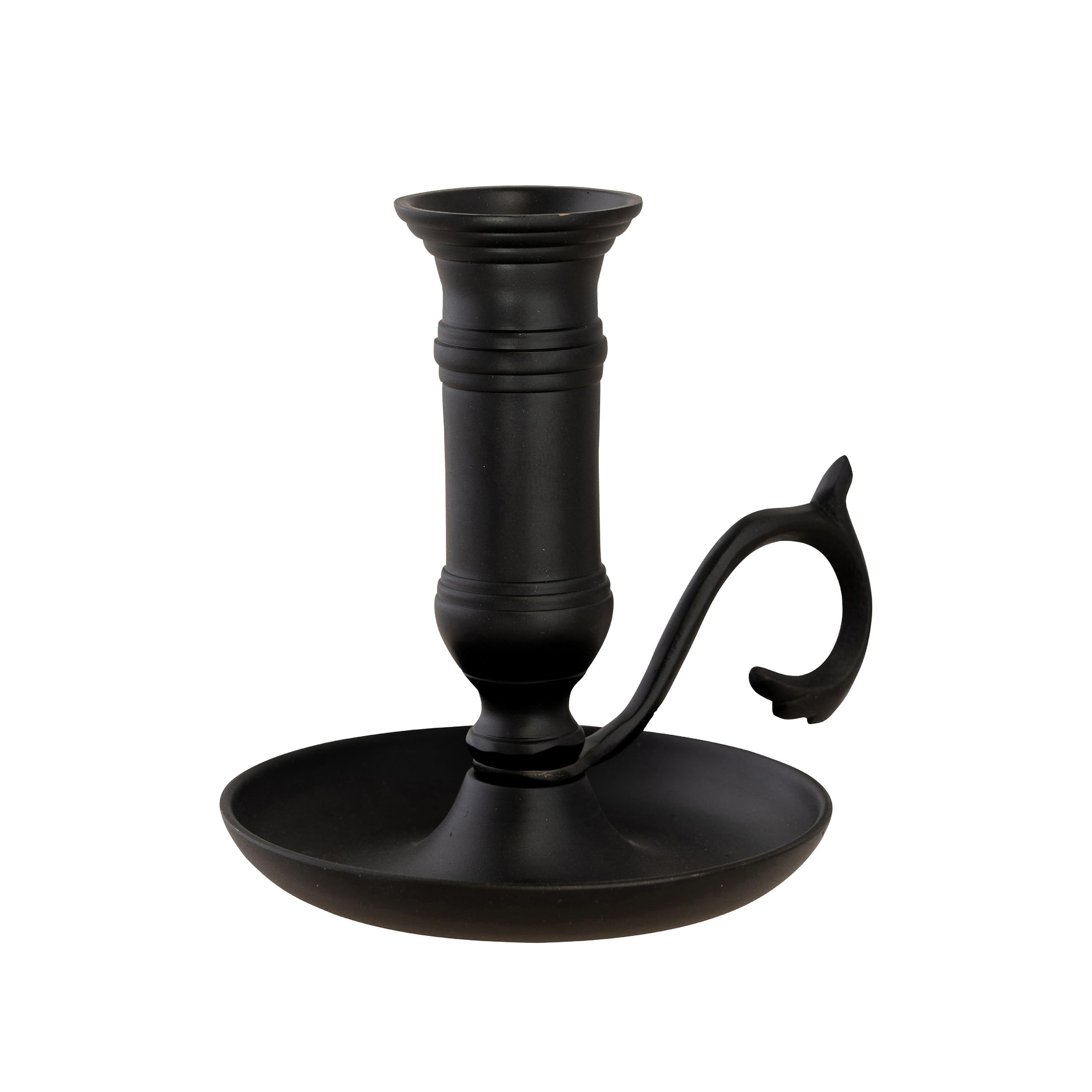 NKlaus Schiebeleuchter Schwarz Eisen Kerzenhalter 11cm