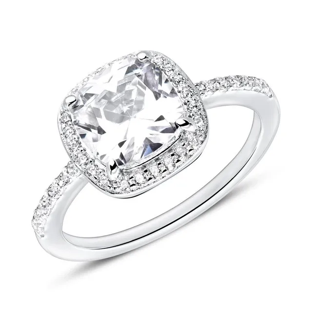 JEWLIX Verlobungsring 925 Silber Ring 48mm Zirkonia