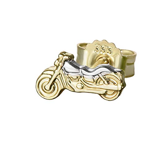 NKlaus Jewellery Motorrad Ohrstecker Silber 925 8x4mm