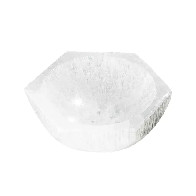NKlaus Healing Crystals Selenit-Schale Hexagon 10 cm