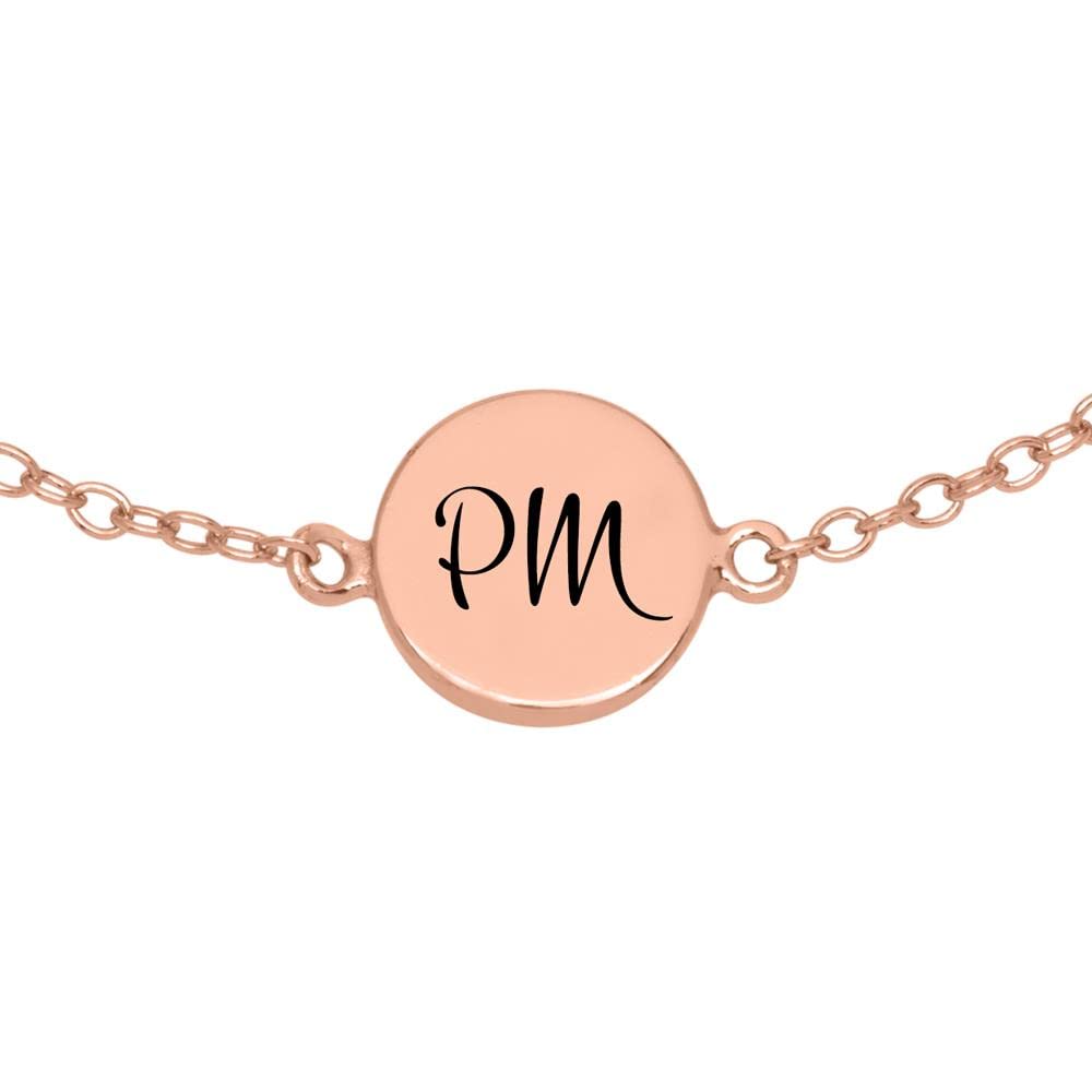 JEWLIX ID-Armbänder Armband Sterlingsilber rosévergoldet