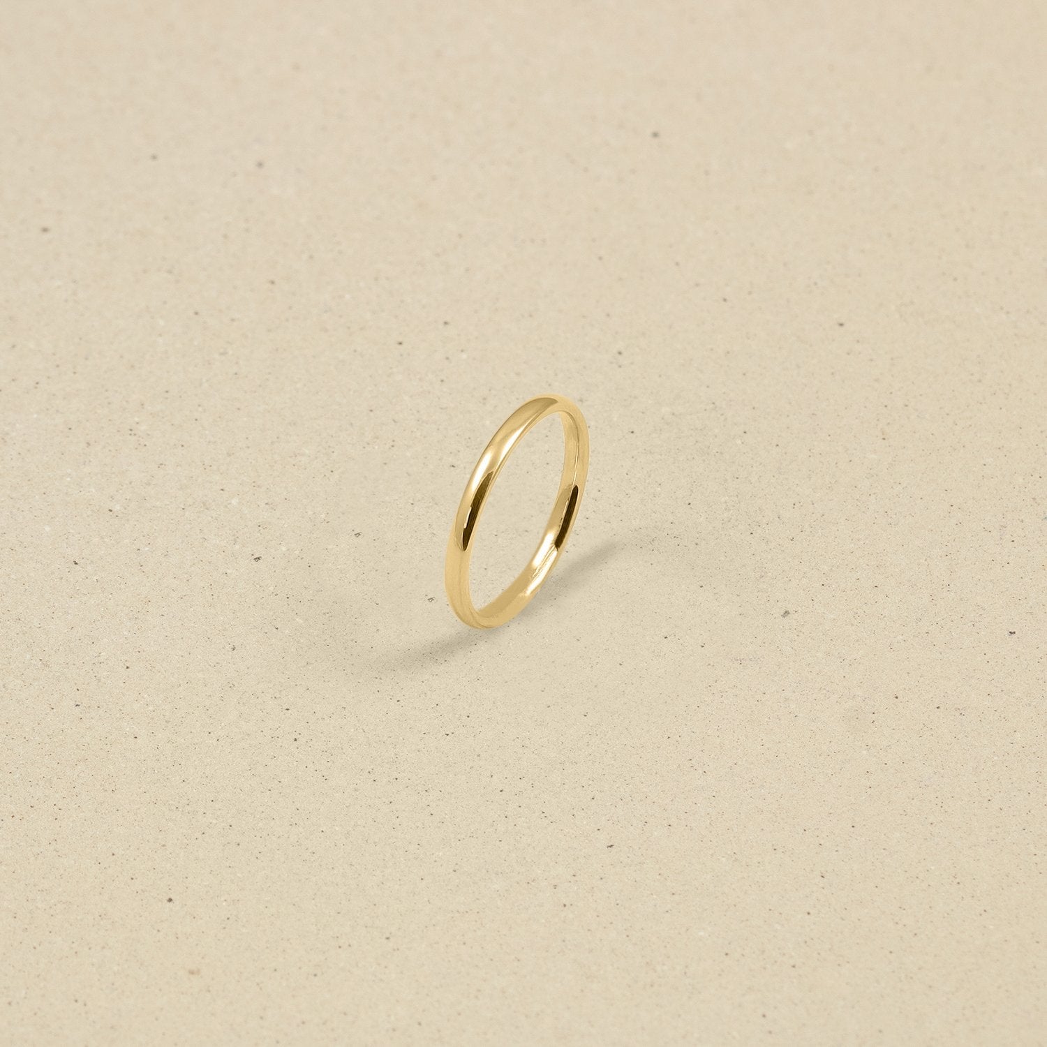 Stilnest Fair Bands Simple Round Ring 585 Gold Gr. 54