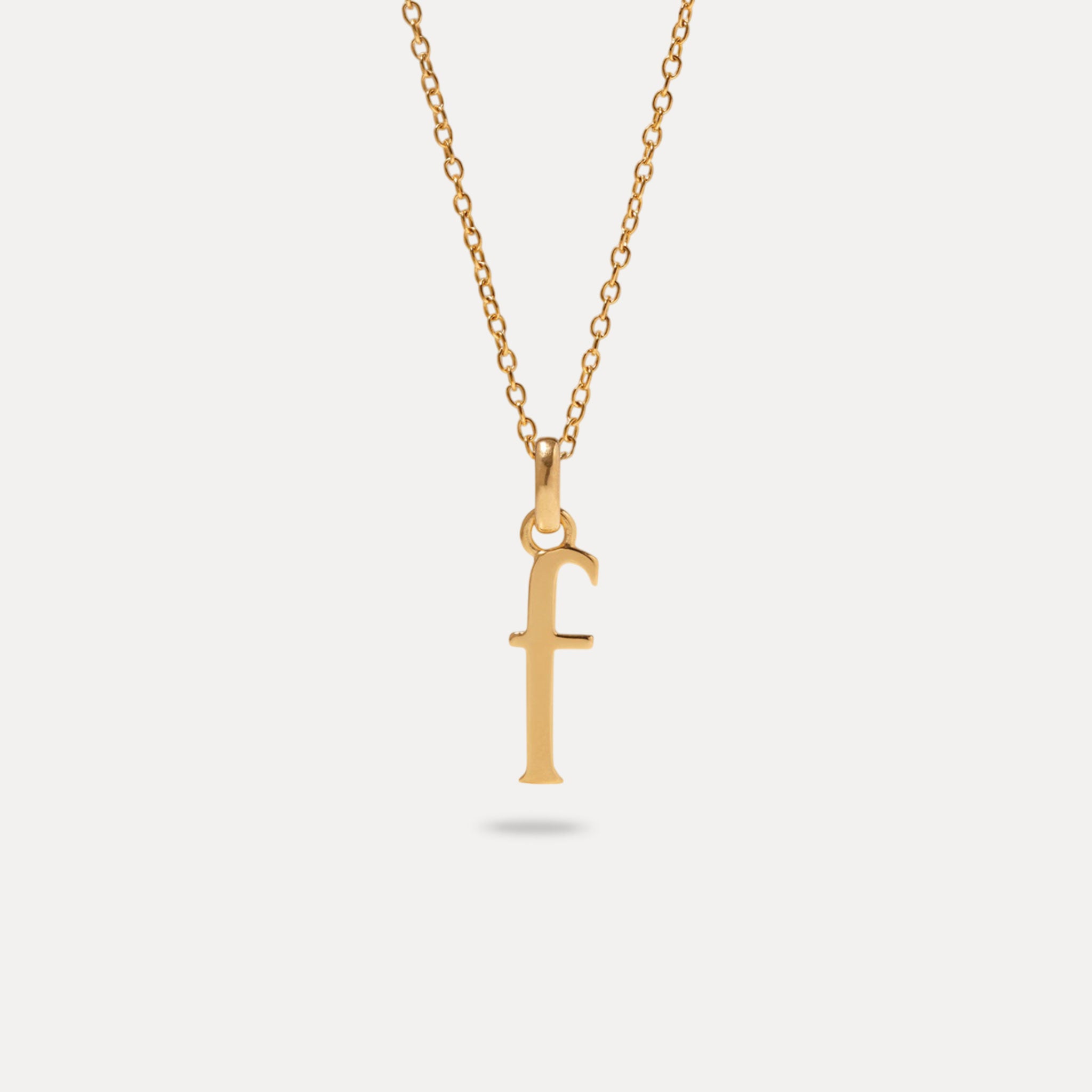 Stilnest Initial Ankerkette 24k Gold Vermeil F 45cm Halskette