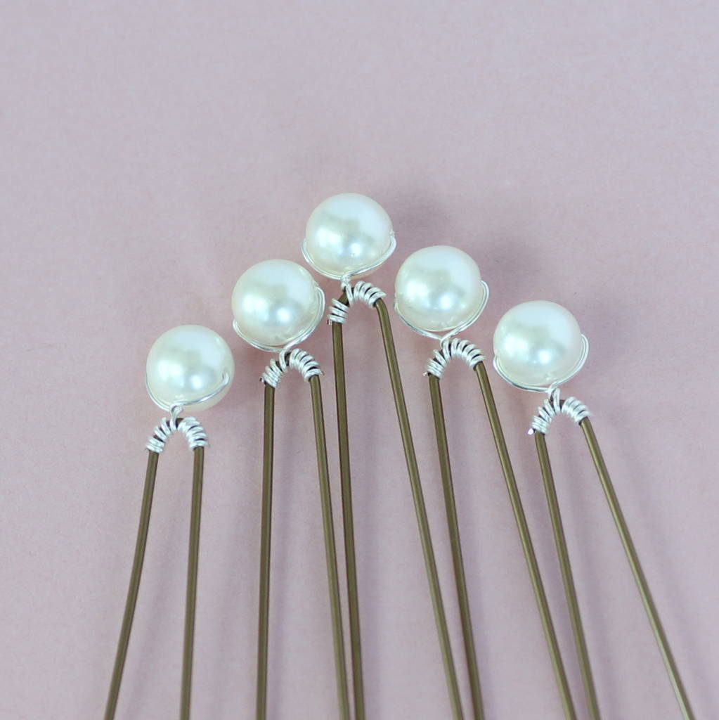 JOY by Corrine Smith Pearl Wedding Haarnadeln 5er 0,8 cm