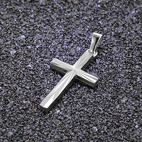 trendor Anhänger Kreuz 22 mm Weißgold 585 14 Karat 75647