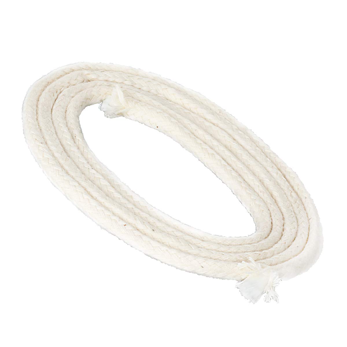 NKlaus WICKS Glasfaserdocht 6mm rund 1 Meter Baumwolle