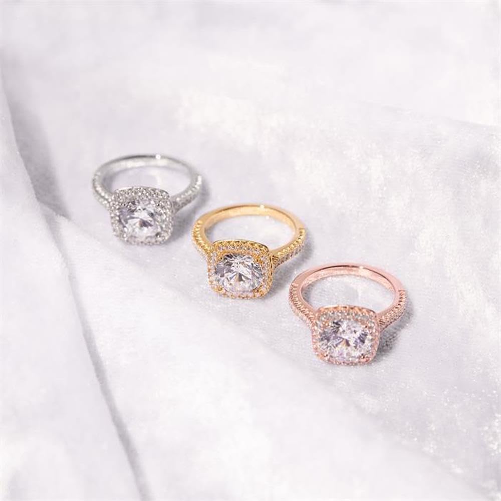 JEWLIX VR0124 Verlobungsring Silber 50mm Zirkonia