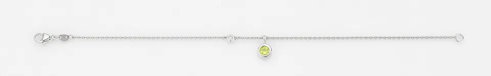 Eugen Rühle Armbänder 41.5108 Armband Brillant Peridot 590 Weißgold