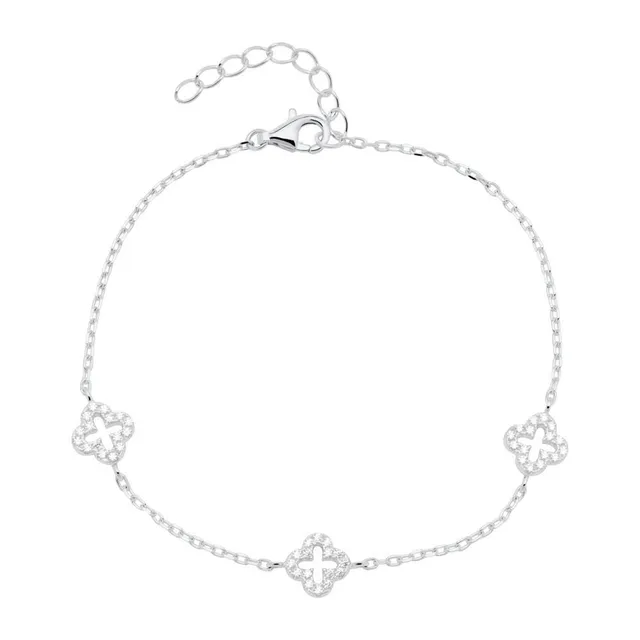 JEWLIX Armband 925er Silber mit Zirkonia Stein