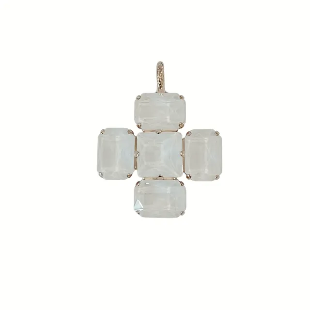 Alevá Bijoux Croci Quadra Kreuz Anhänger Gold 3,5 cm