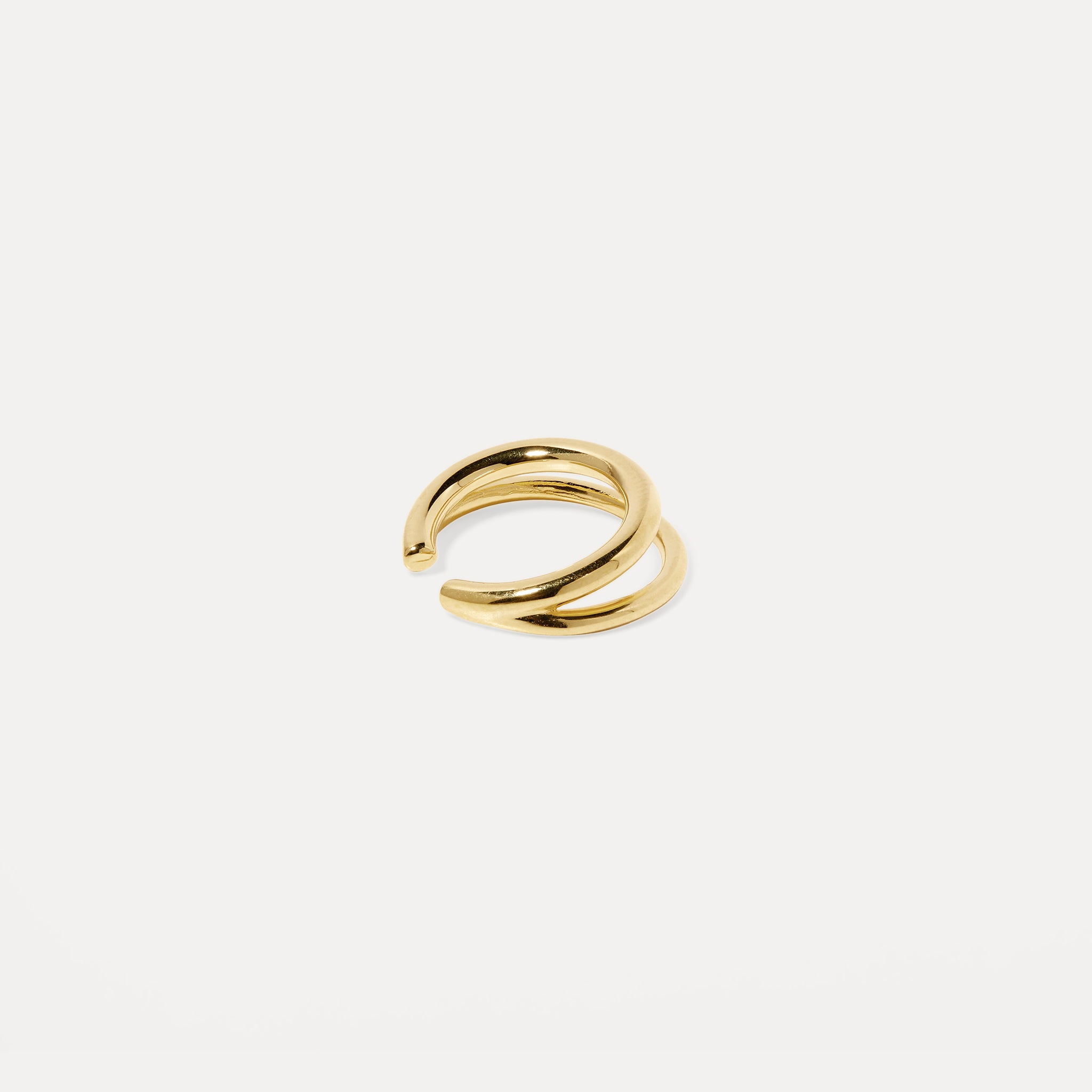 Stilnest Duo Ear Cuff 585 Gold 14k Massivgold