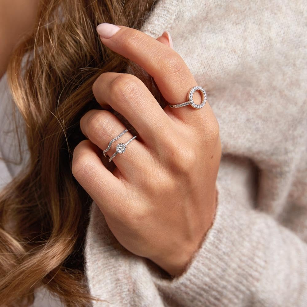 JEWLIX SR0382 Ring 925er Silber Zirkonia filigran