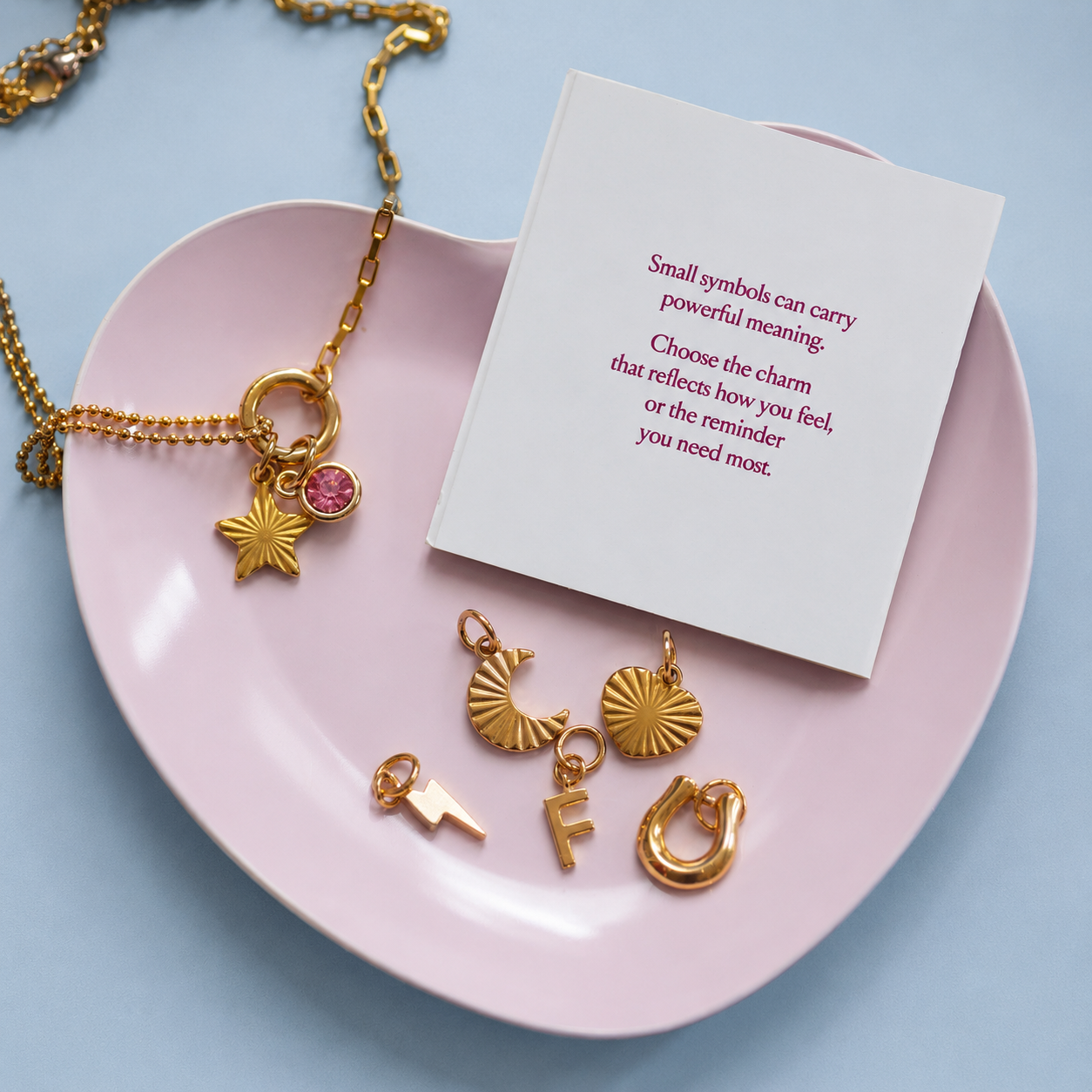 Joy by Corrine Smith Week of Charms Halskette Gold 7 Charms
