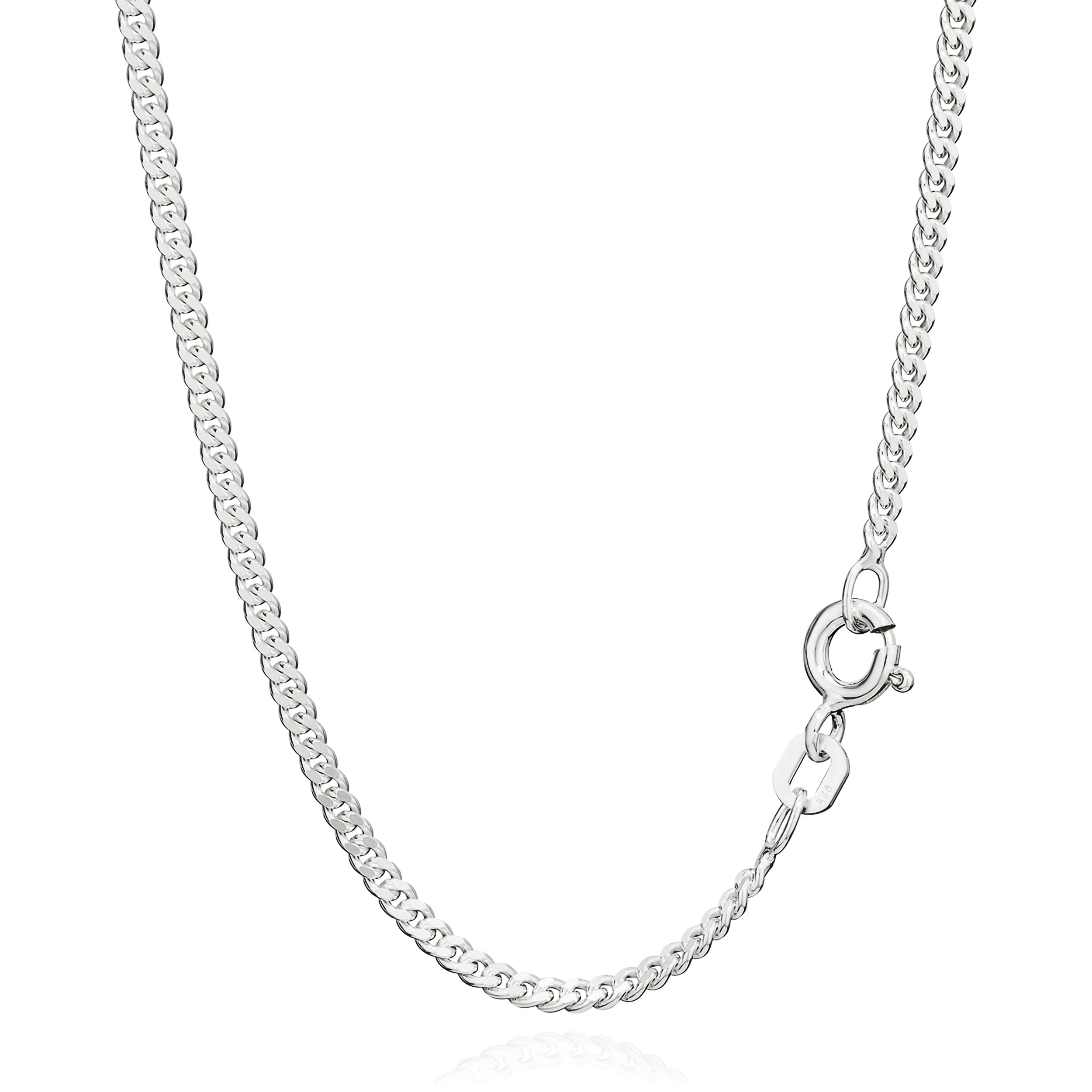 NKlaus JEWELLERY Panzerkette 925 Silber 60cm 2,1mm