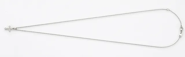 Eugen Rühle Anhänger Kreuz 0,12 ct mit Kette Gelbgold