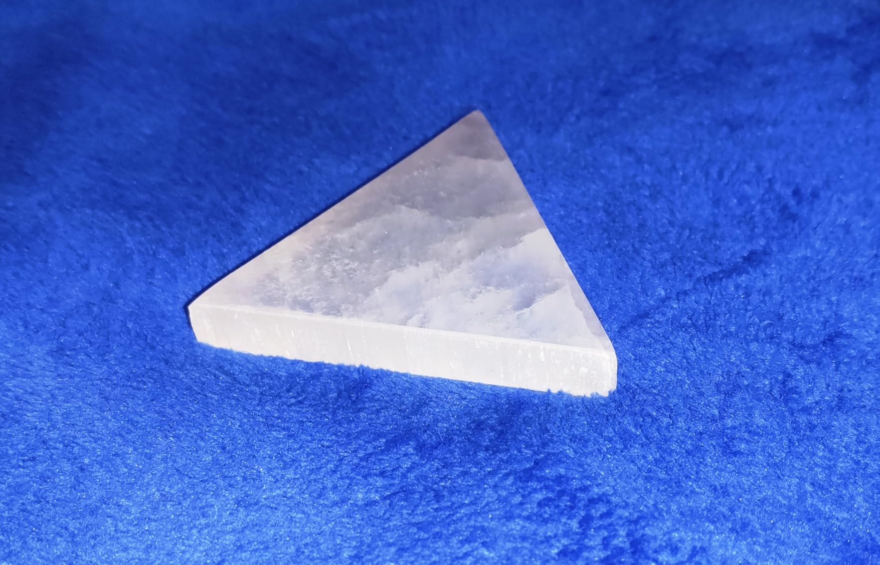 NKlaus Healing Crystals Selenit-Dreieck 10x8cm Platte 1 Stück