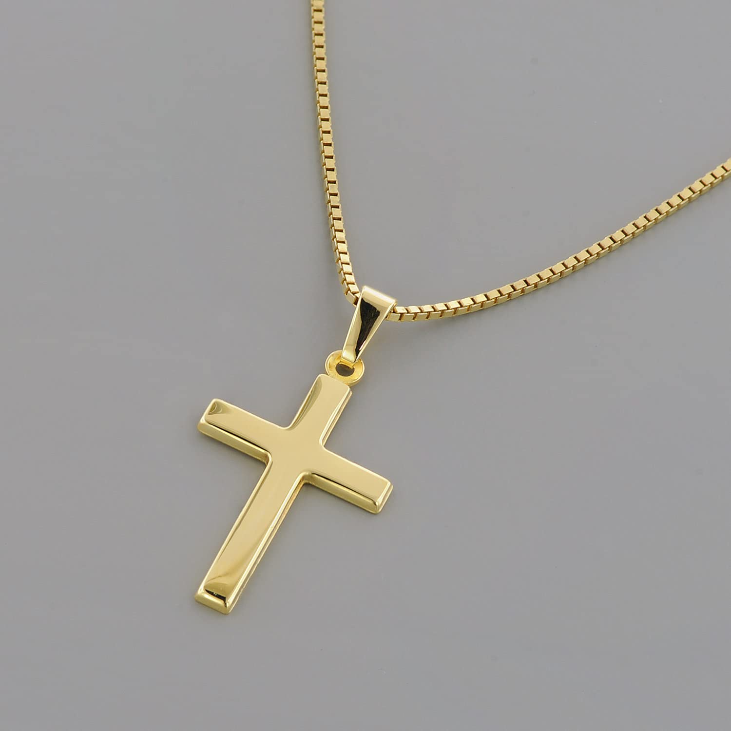 trendor Halsketten Kreuz Gold 585 45 cm Kette