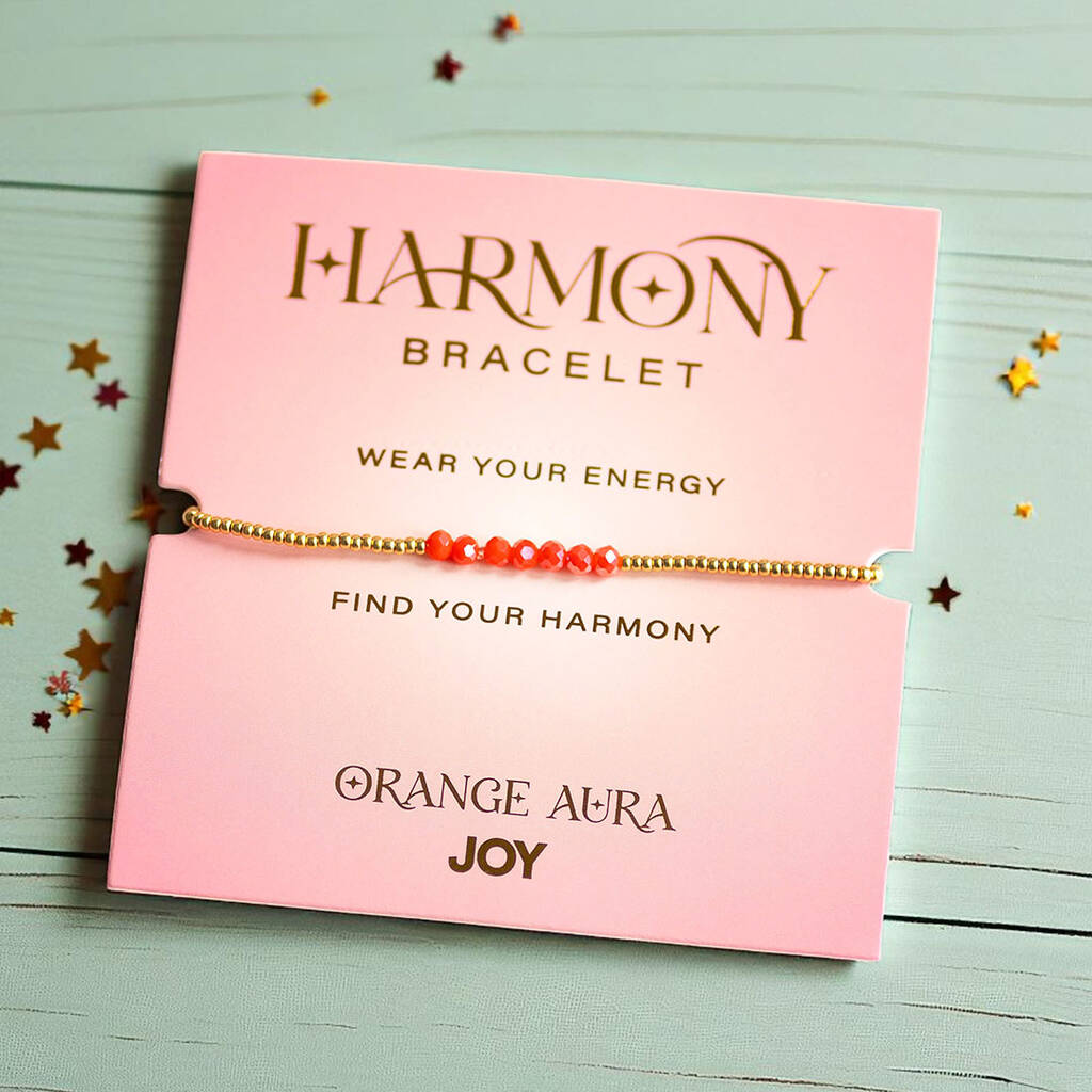 Joy by Corrine Smith Orange Aura Harmony Armband Gold