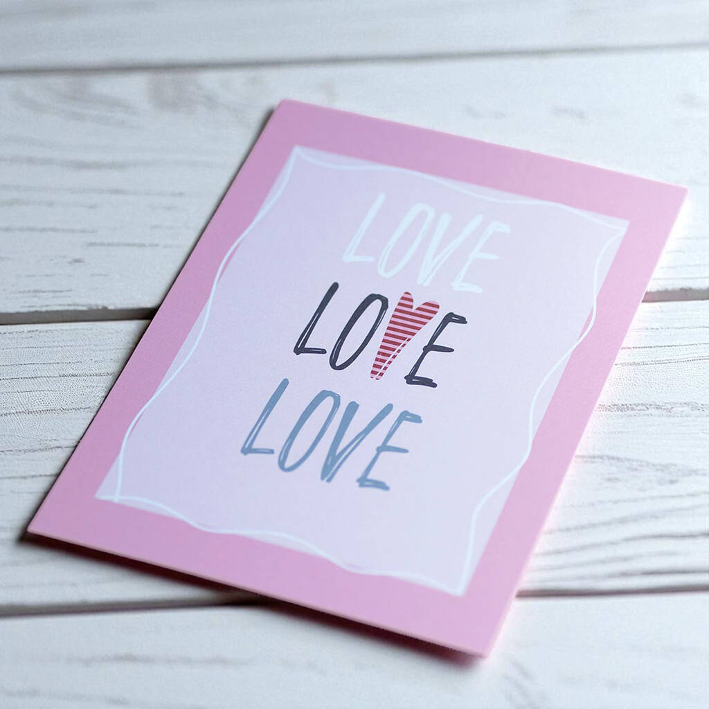 Joy by Corrine Smith Love Kunstdruck A5 Herz Modern