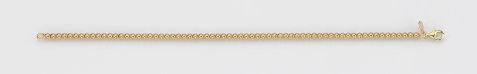 Eugen Rühle Kugelketten Kugelkette 3mm Halskette Gelbgold 585