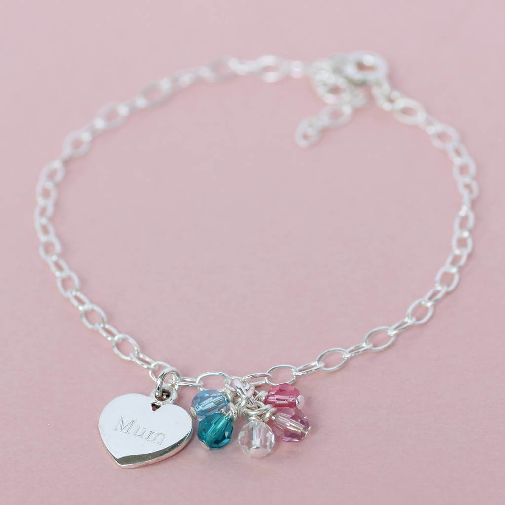 Joy by Corrine Smith Mum Armband Sterling Silber Geburtsstein