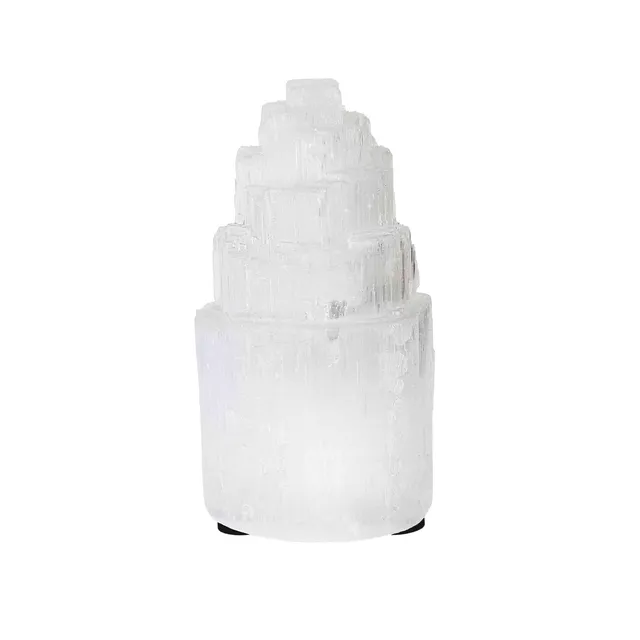 NKlaus Healing Crystals Selenit Turm 15cm Naturstein Energie