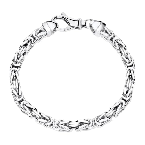 JEWLIX Königsarmbänder Armband Silber 925 5mm 21cm Unisex