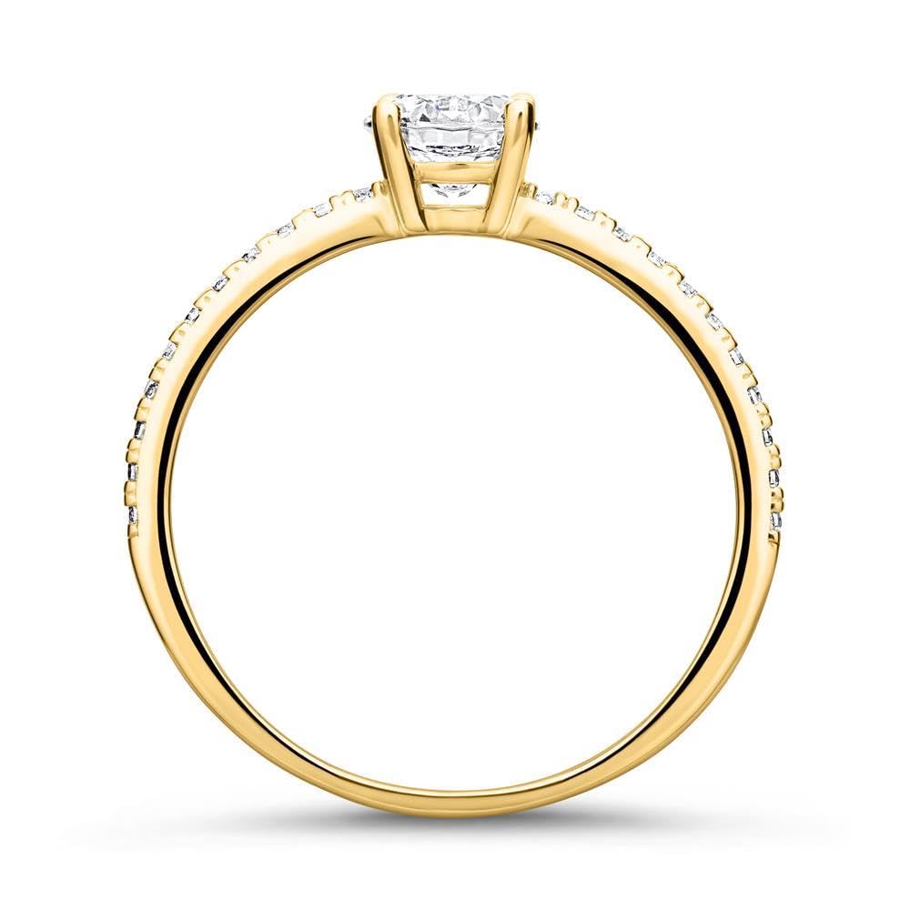 JEWLIX VR0461 Verlobungsring 375 Gelbgold Zirkonia