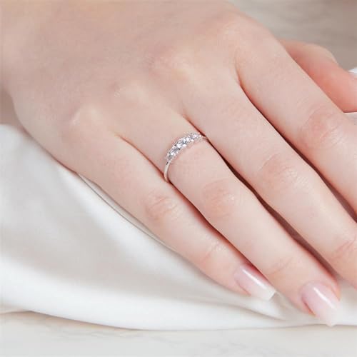 JEWLIX Damenring 925 Silber Größe 52 Zirkonia