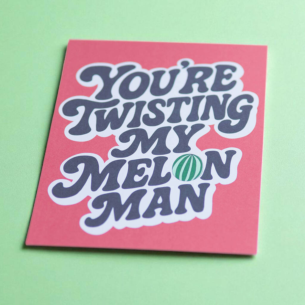 Joy by Corrine Smith Twisting My Melon Kunstdruck A5 Retro