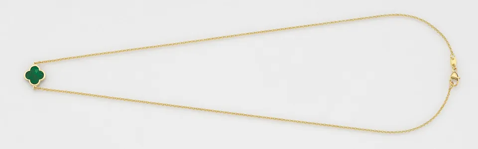 Eugen Rühle 37.3869 Collier Gold mit Malachit grün