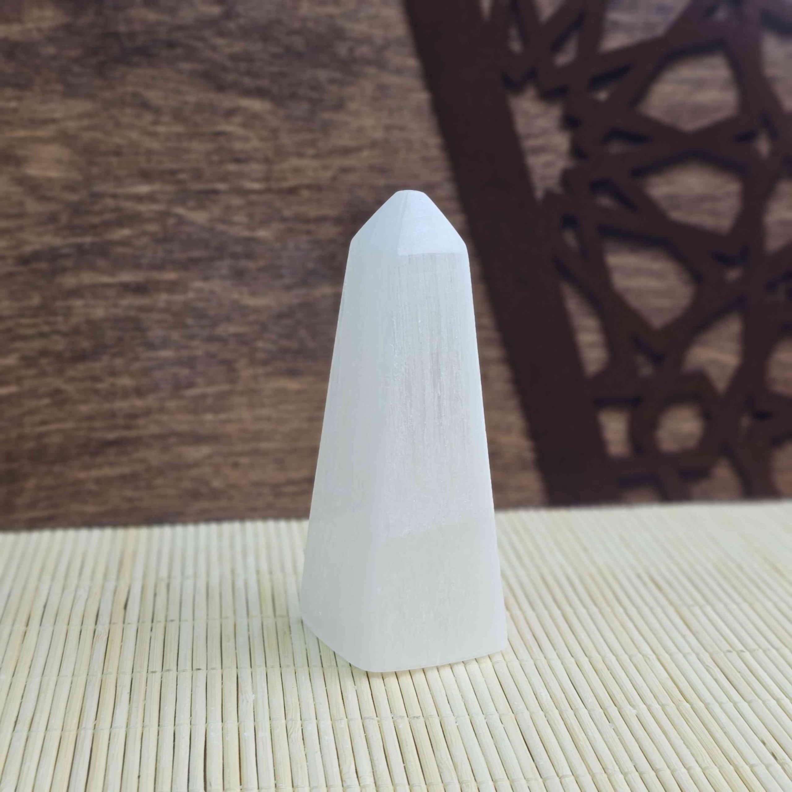NKlaus HEALING CRYSTALS Selenit-Obelisk 10 cm 1 Stück