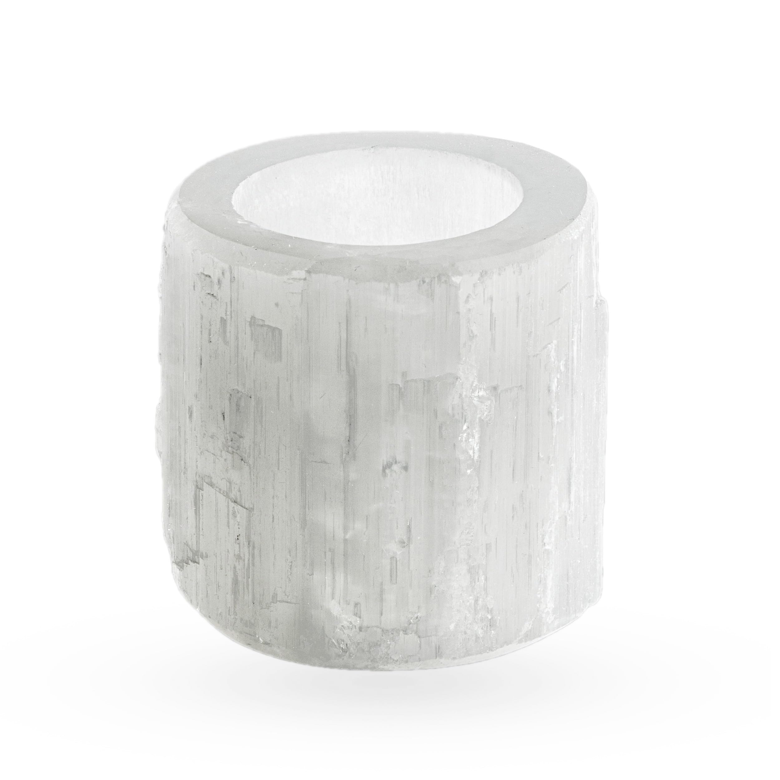 NKlaus Selenit Teelichthalter Heilstein 6x6 cm 1 Stück