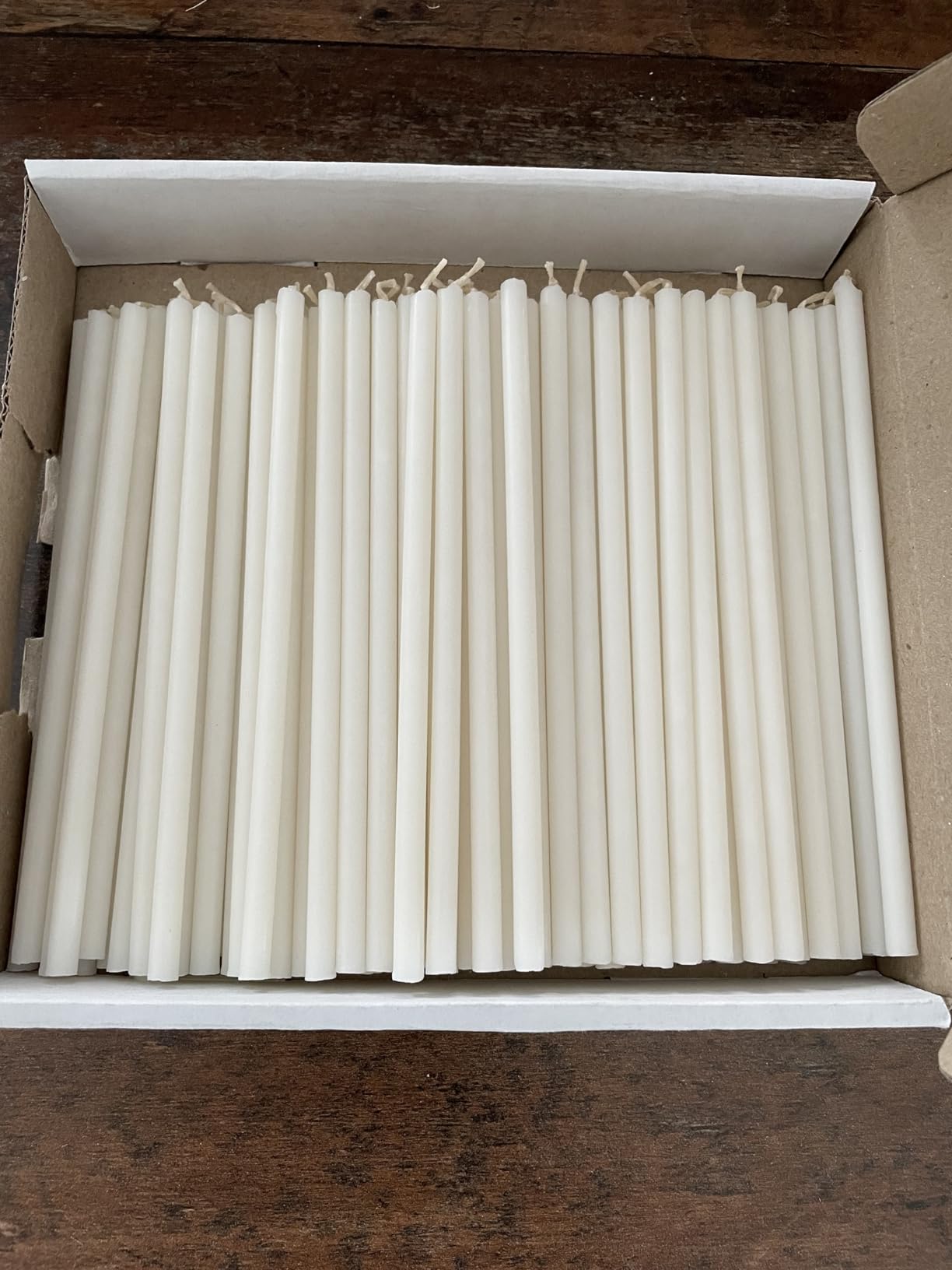 NKlaus Candles Altarkerzen weiß Stabkerzen 16cm 100 Stück