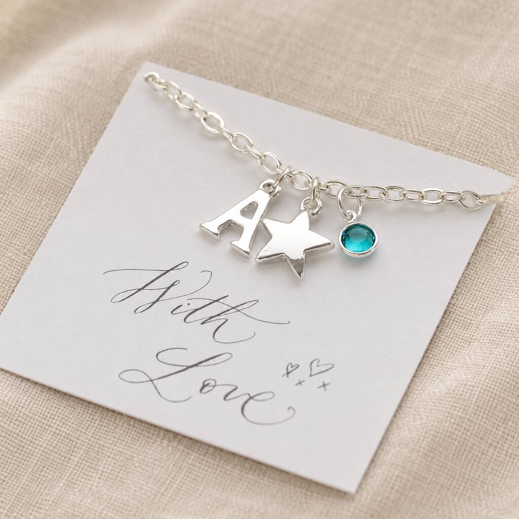 Joy by Corrine Smith Child Charm Armband Silber personalisiert