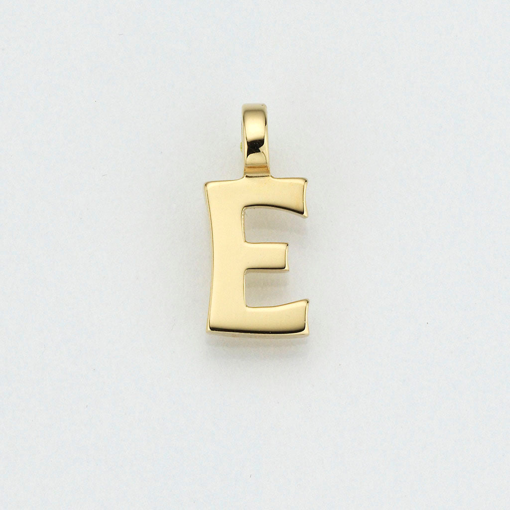 Eugen Rühle Anhänger Buchstabe E 585 Gold Pendant