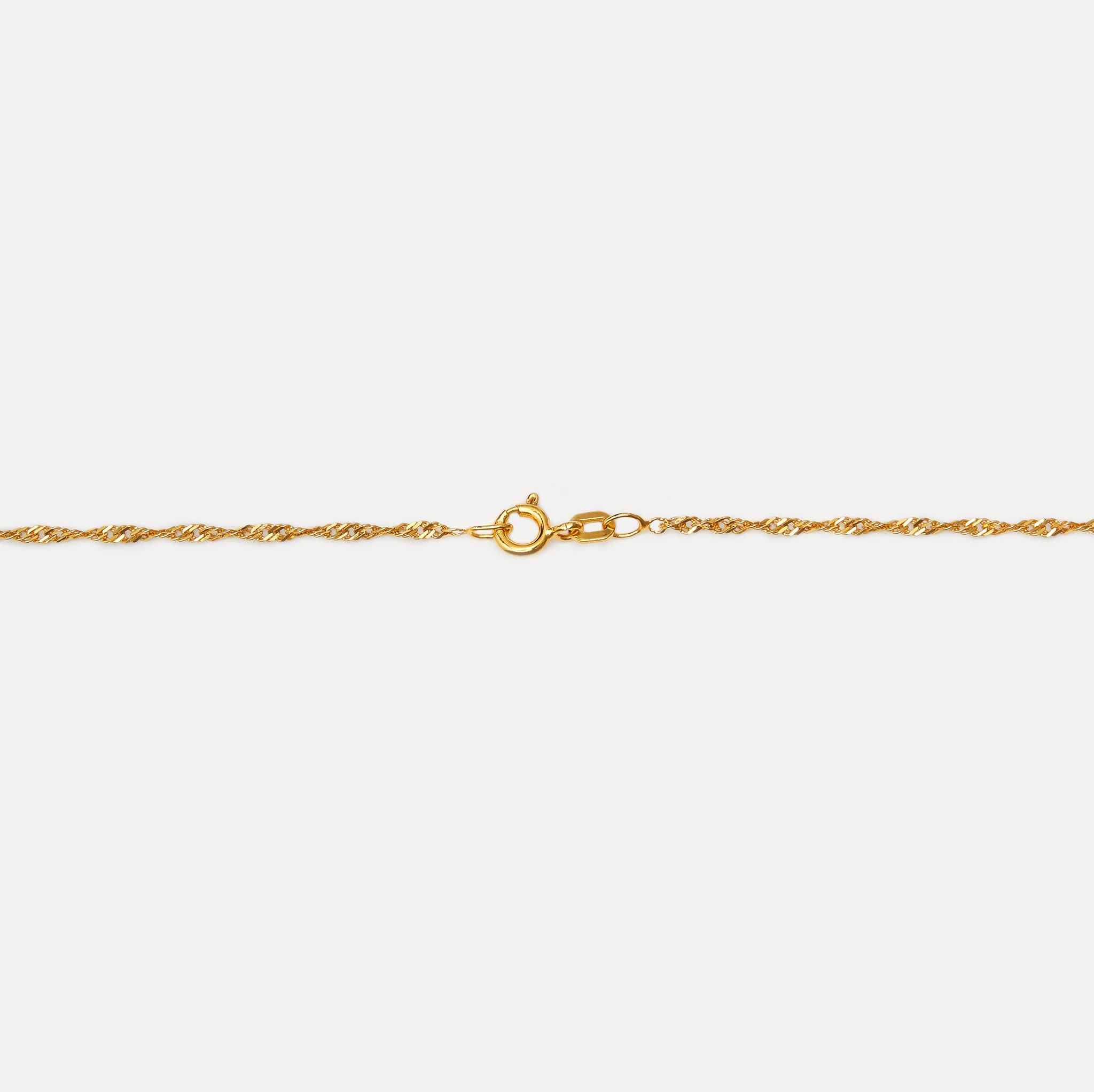 Stilnest Singapore Kette 45cm Halskette Gold Vermeil