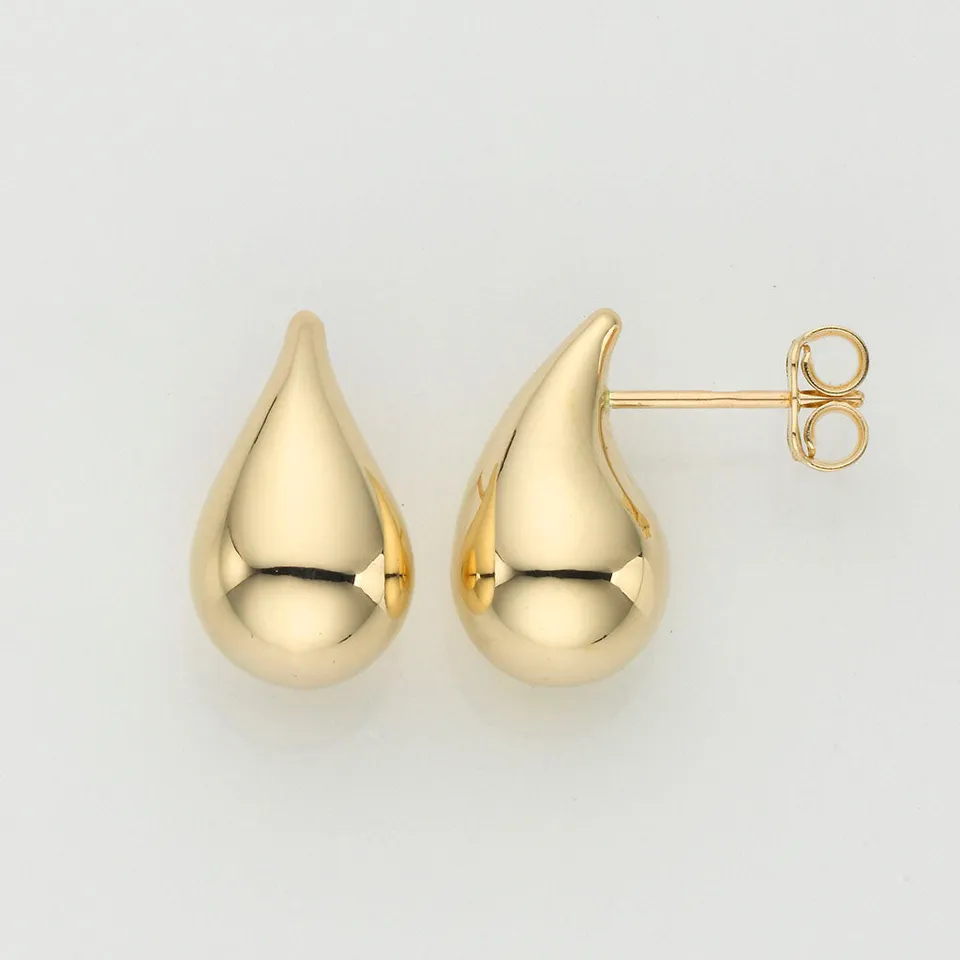 Eugen Rühle Ohrschmuck Tropfen 9,5x16,5mm Ohrringe Gelbgold