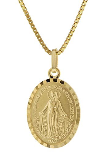trendor Milagrosa Anhänger Gold 333 mit Kette 42 cm