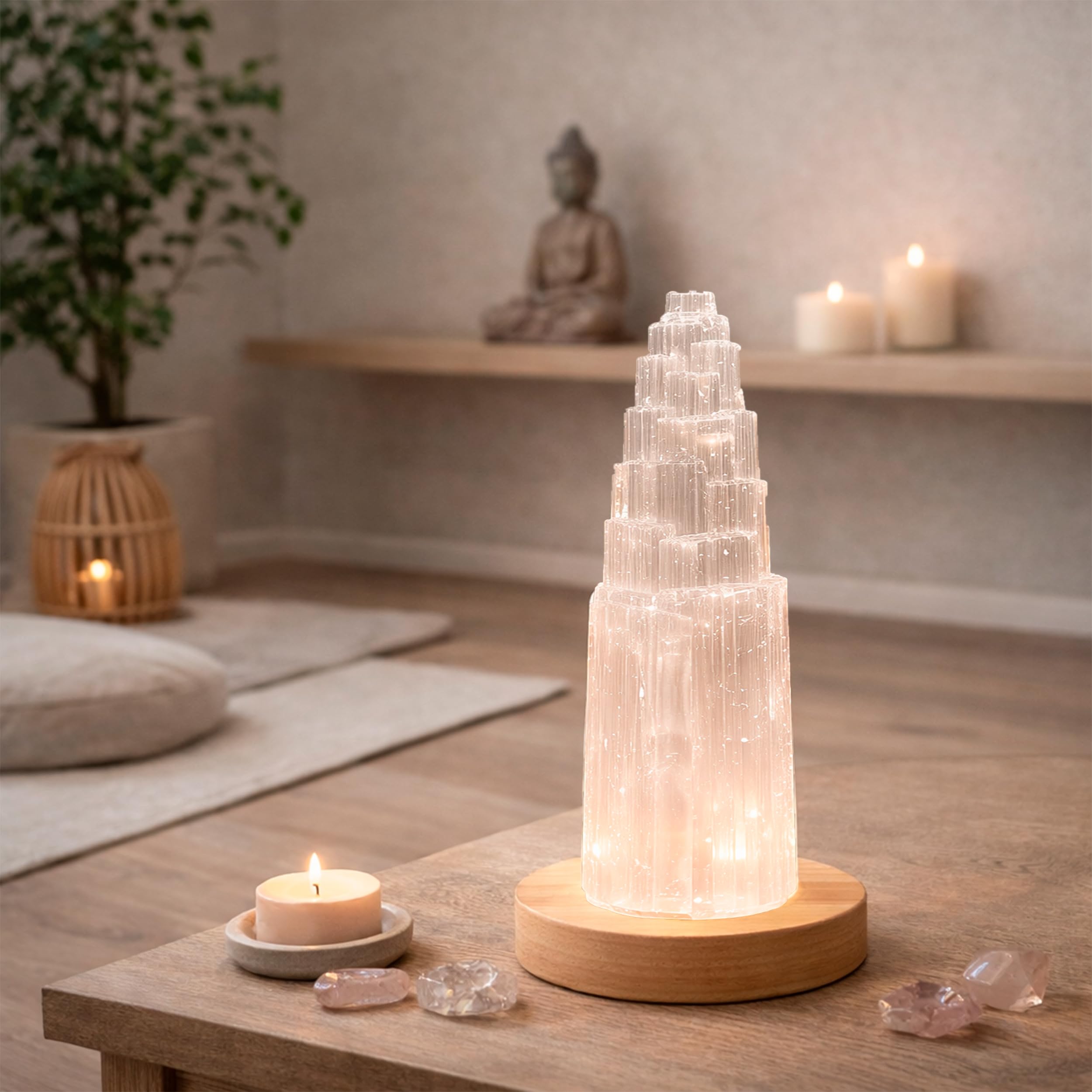 NKlaus Healing Crystals Selenit Turm 20cm
