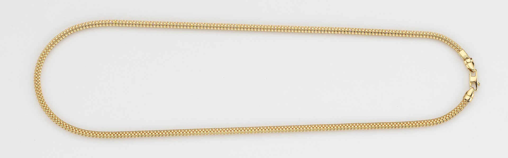 Eugen Rühle Veneziaketten Venezia flach 3mm Halskette 45cm 585 Gelbgold