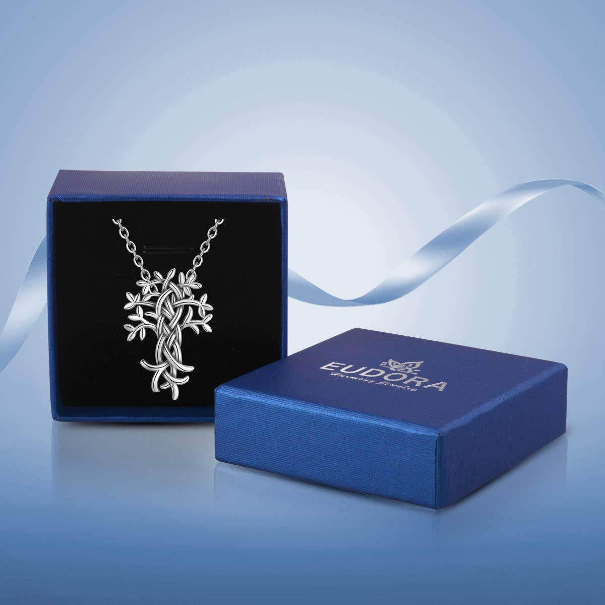 Eudora Harmony Bola Baum Halskette Silber 45,7 cm 925 Sterling
